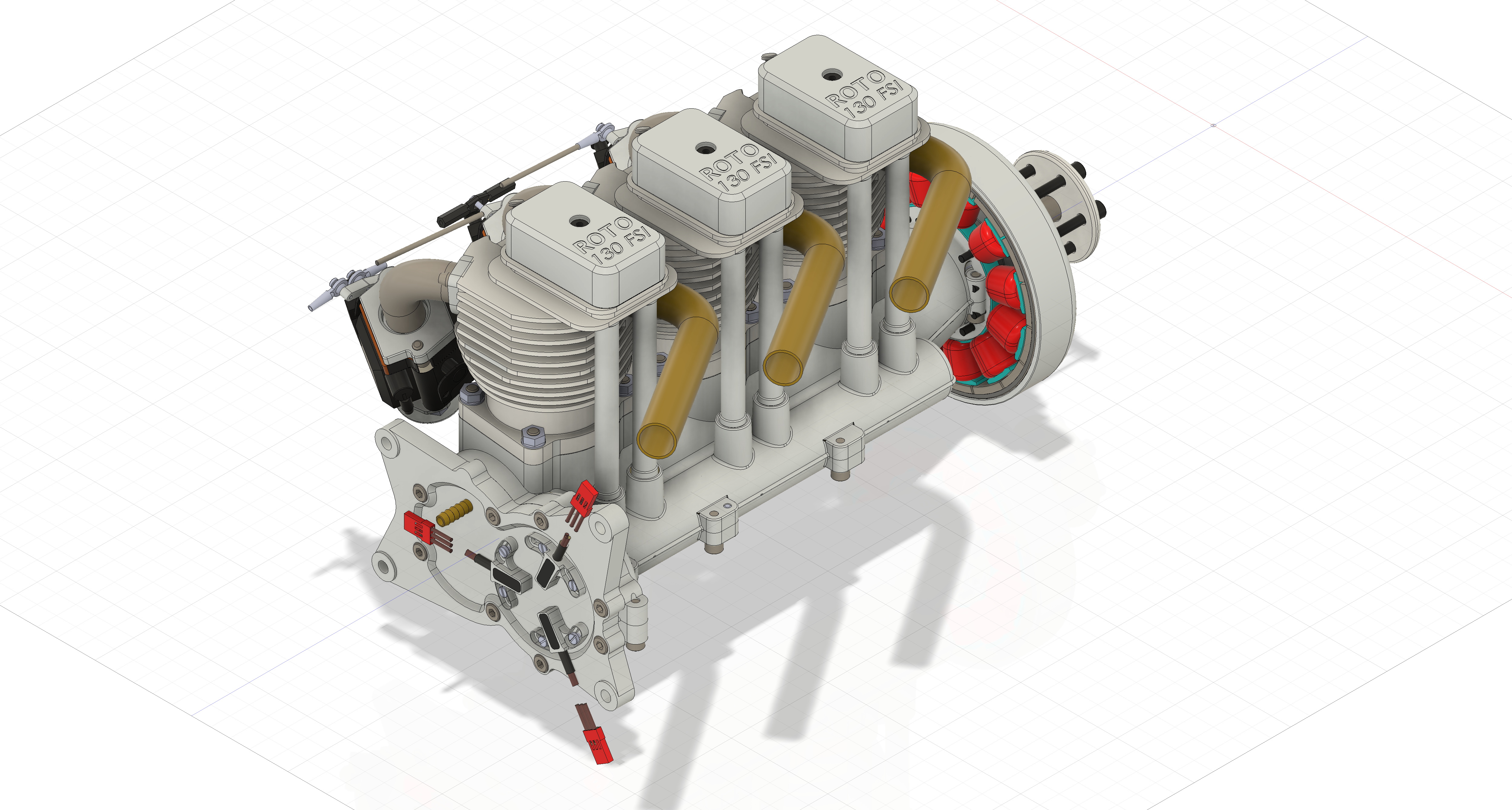 单缸四冲程风冷汽油内燃机